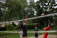 Laura Haselberger beim Block