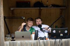 Florian Keiblinger und Moritz Lampl sorgten als Kommentatoren für eine gute Stimmung