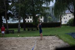 Hannes Leitner beim Aufschlag